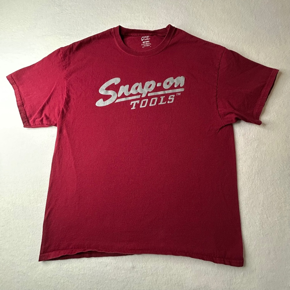 Snap-On Tools Mens T Shirt Shier Sleeve Red Size XL